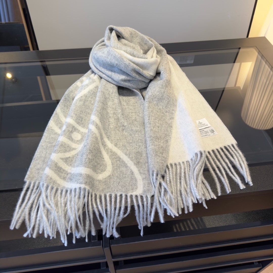 Vivienne Westwood Orb Fringed Scarf — hero