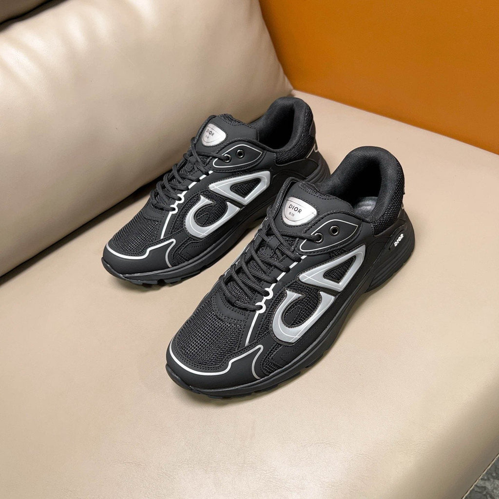 Dior Black and Dark Gray Mesh Sneakers — hero