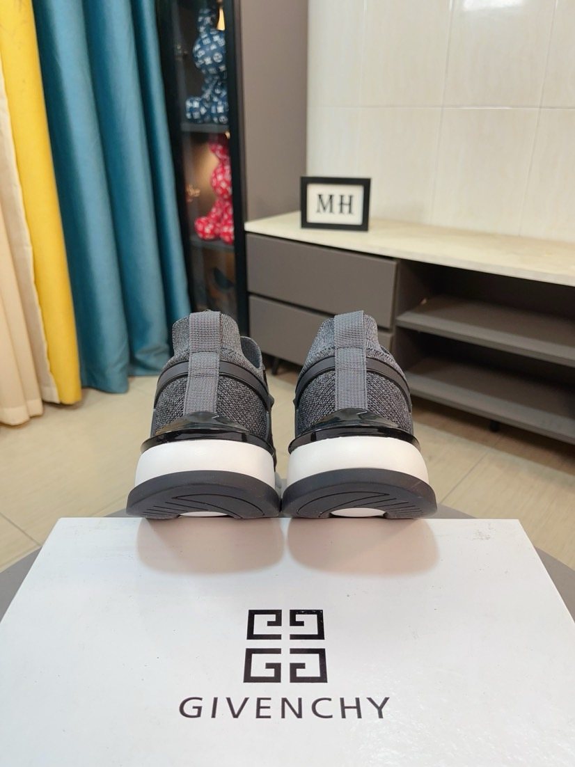 Givenchy Paneled Lace-Up Sneakers — back