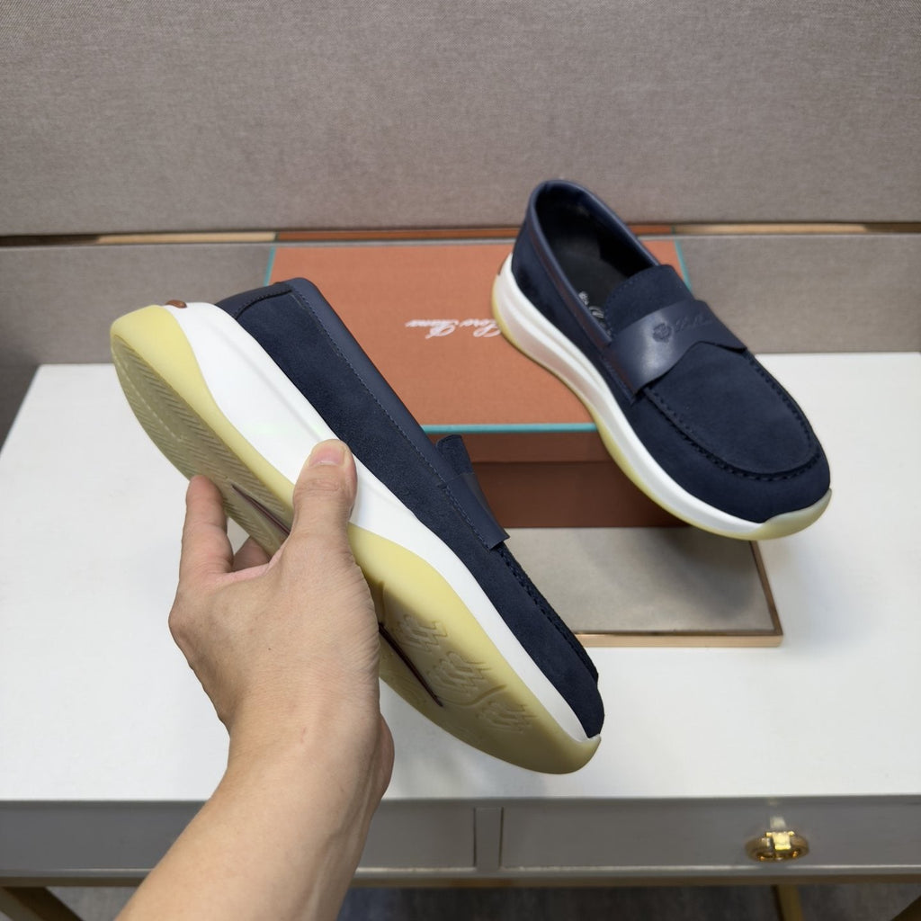 Men’s Apron Toe Slip-On Loafers — model