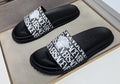 Versace Logo Print Slide Sandals — hero