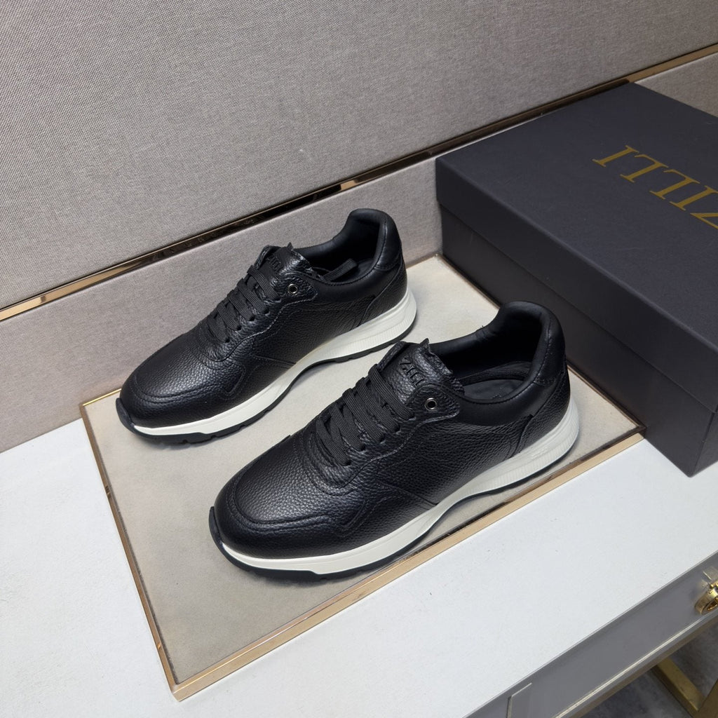 ZILLI Panel-Detail Lace-Up Sneakers — front