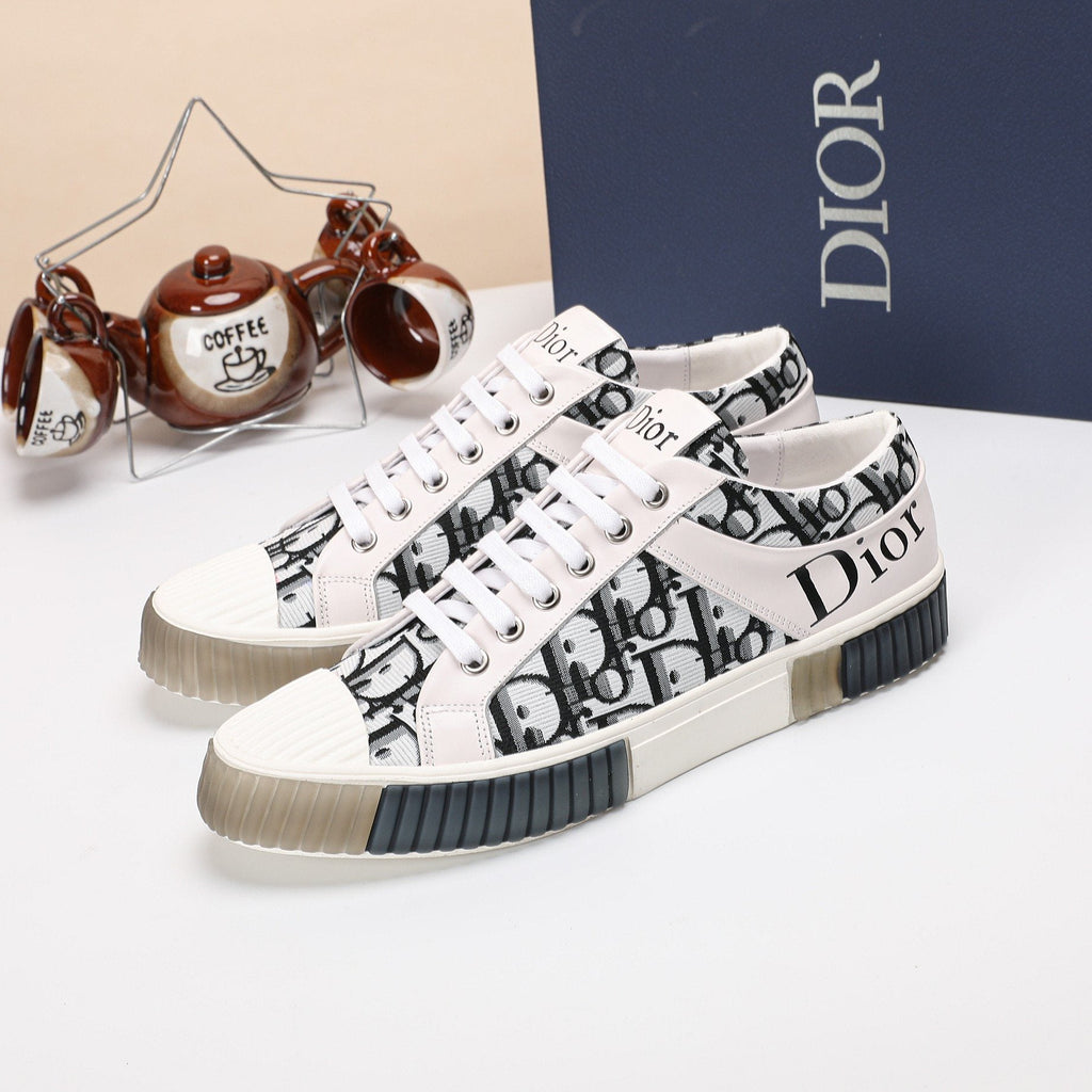Dior Patterned High-Top Sneakers — hero