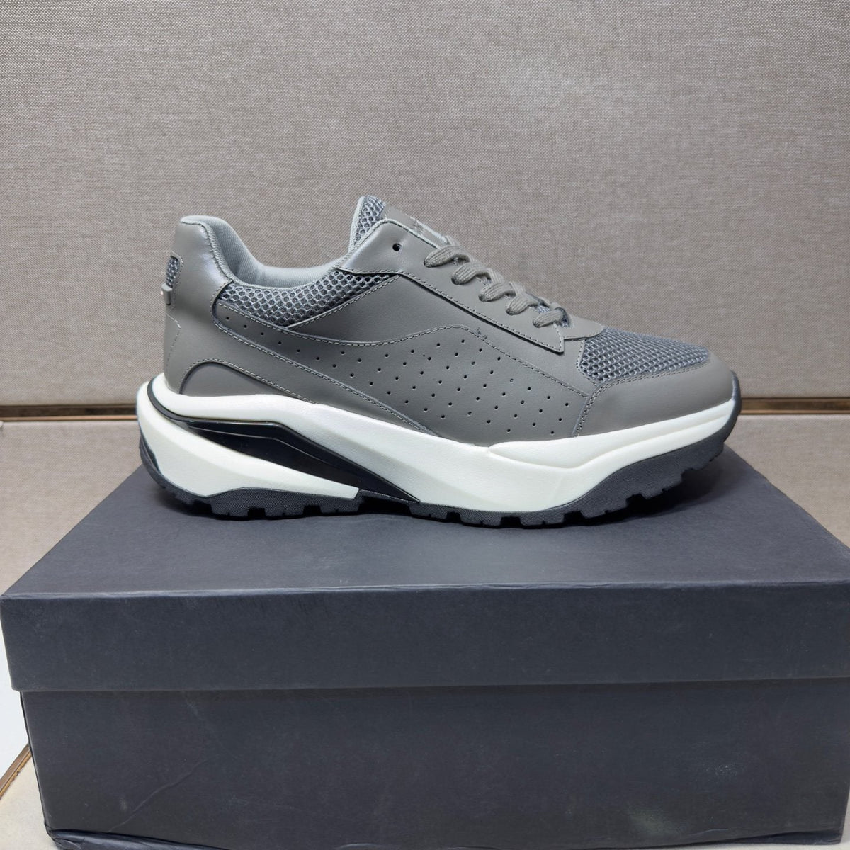 HUGO BOSS Mesh-Textured Casual Sneakers — side