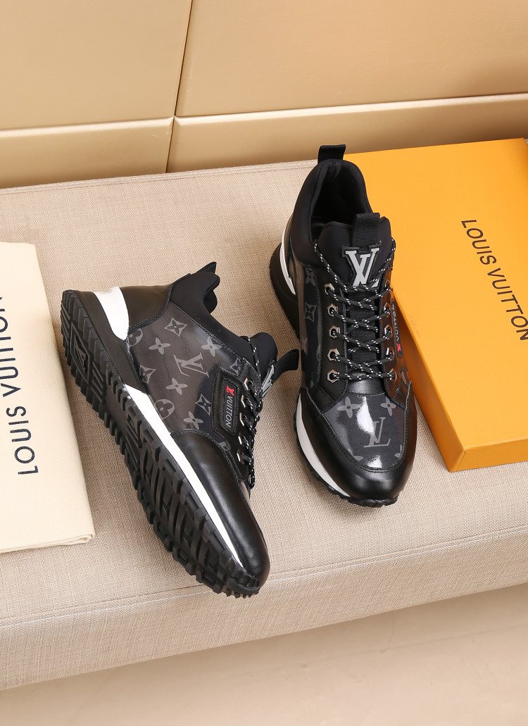 Louis Vuitton Monogram High-Top Sneakers — side