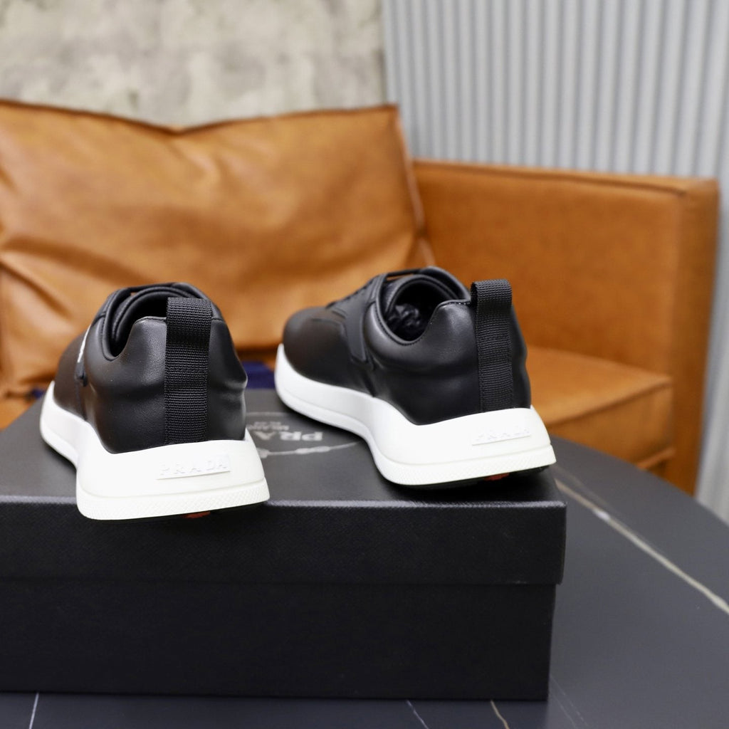 Prada Textured Low-Top Sneakers — back