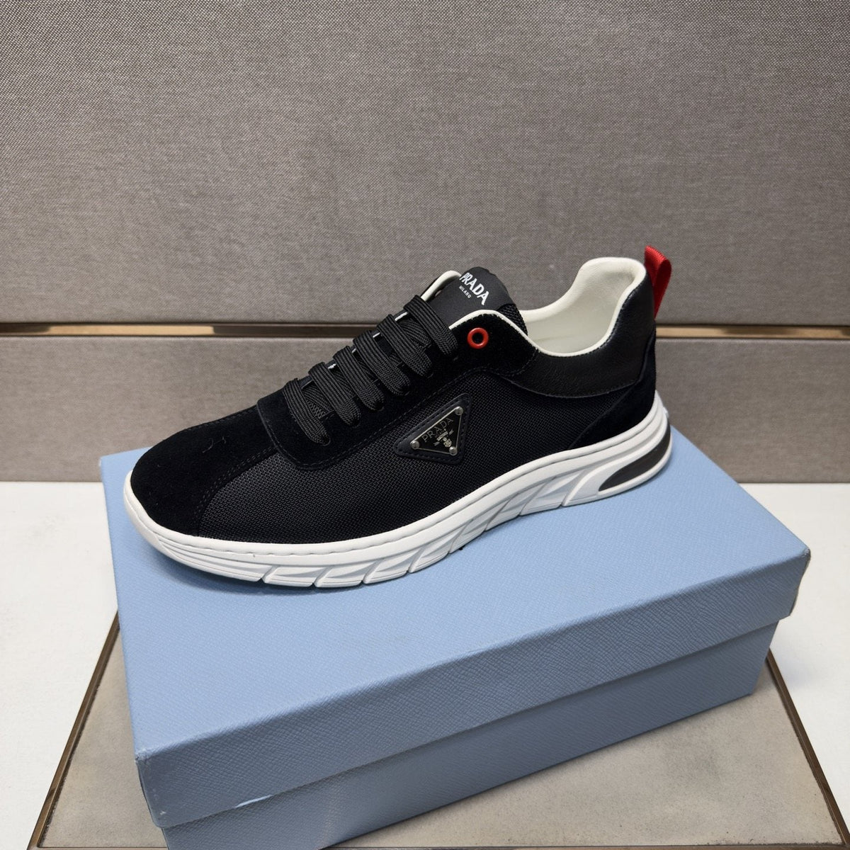Prada Paneled Low-Top Sneakers — hero