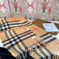 Burberry Fringed Plaid Scarf — hero