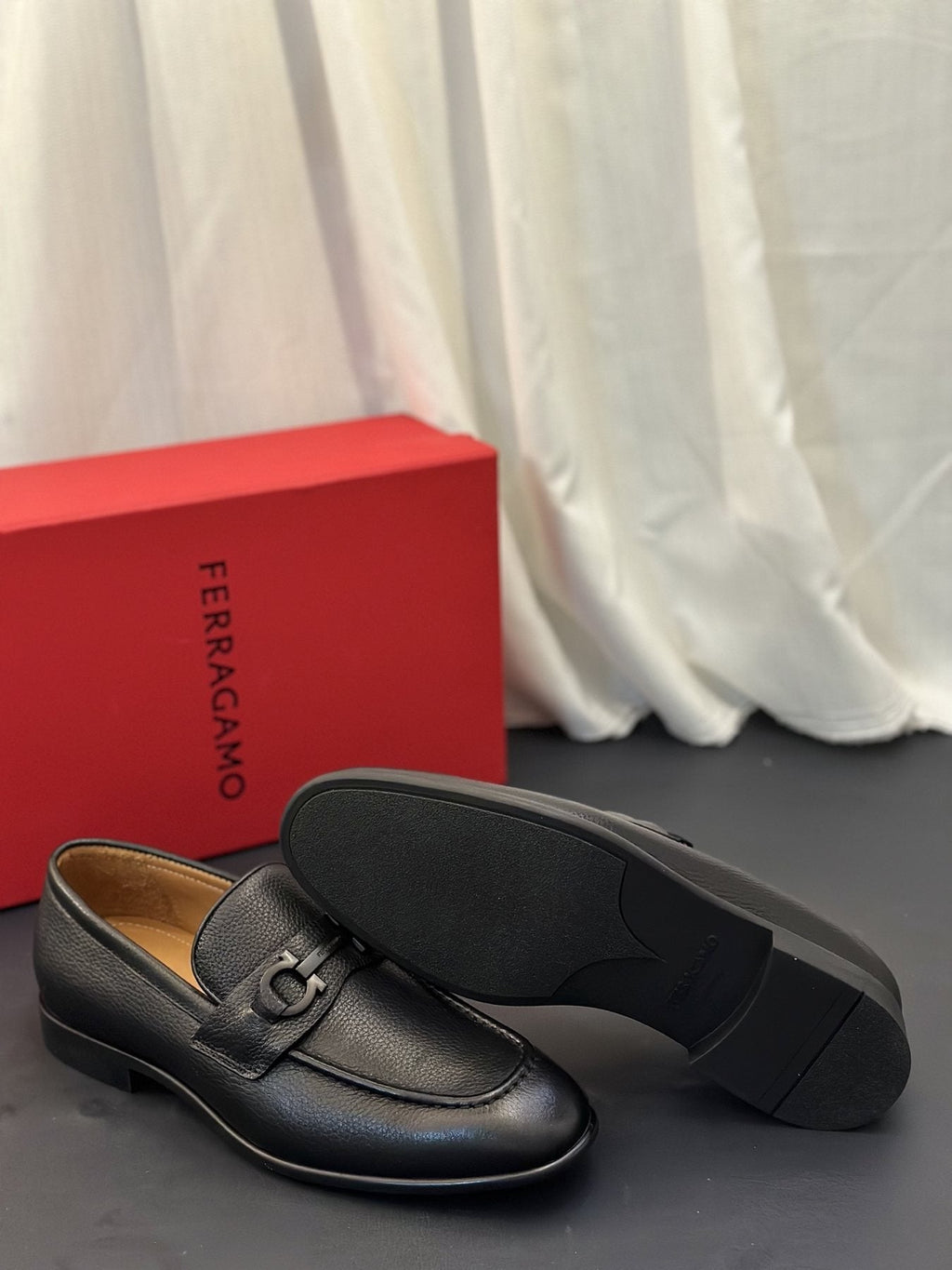 Ferragamo Metal-Bit Loafers — back
