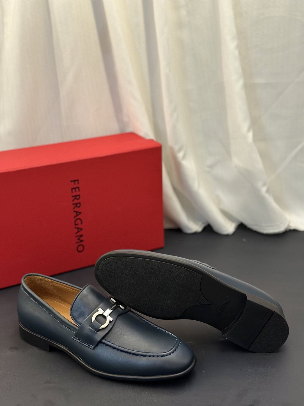 Ferragamo Metal-Bit Loafers — back