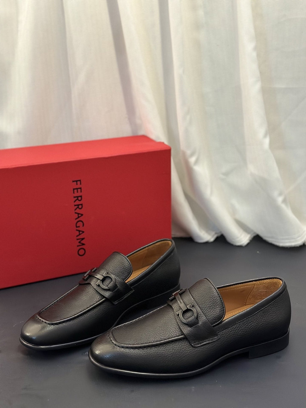 Ferragamo Metal-Bit Loafers — hero