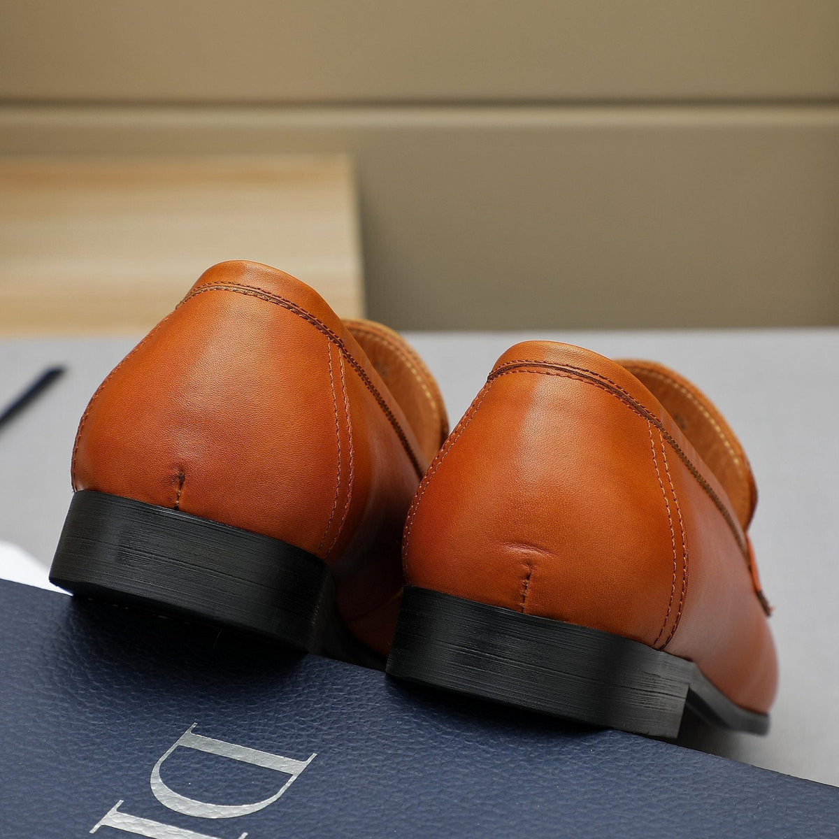 Dior Double-Ring Buckle Loafers — back