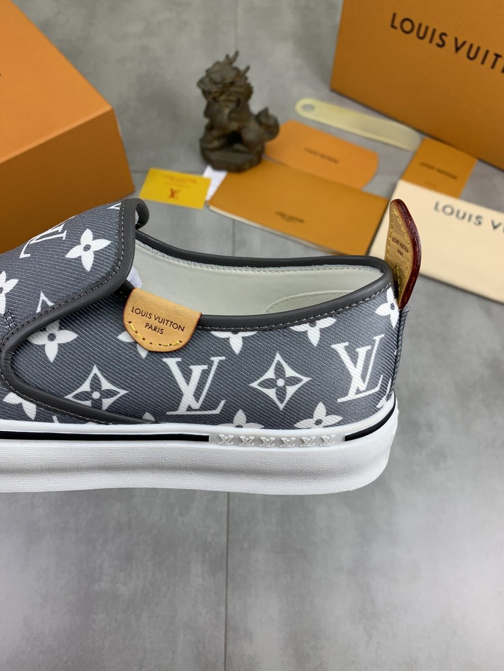 Louis Vuitton Monogram Slip-On Sneakers — detail
