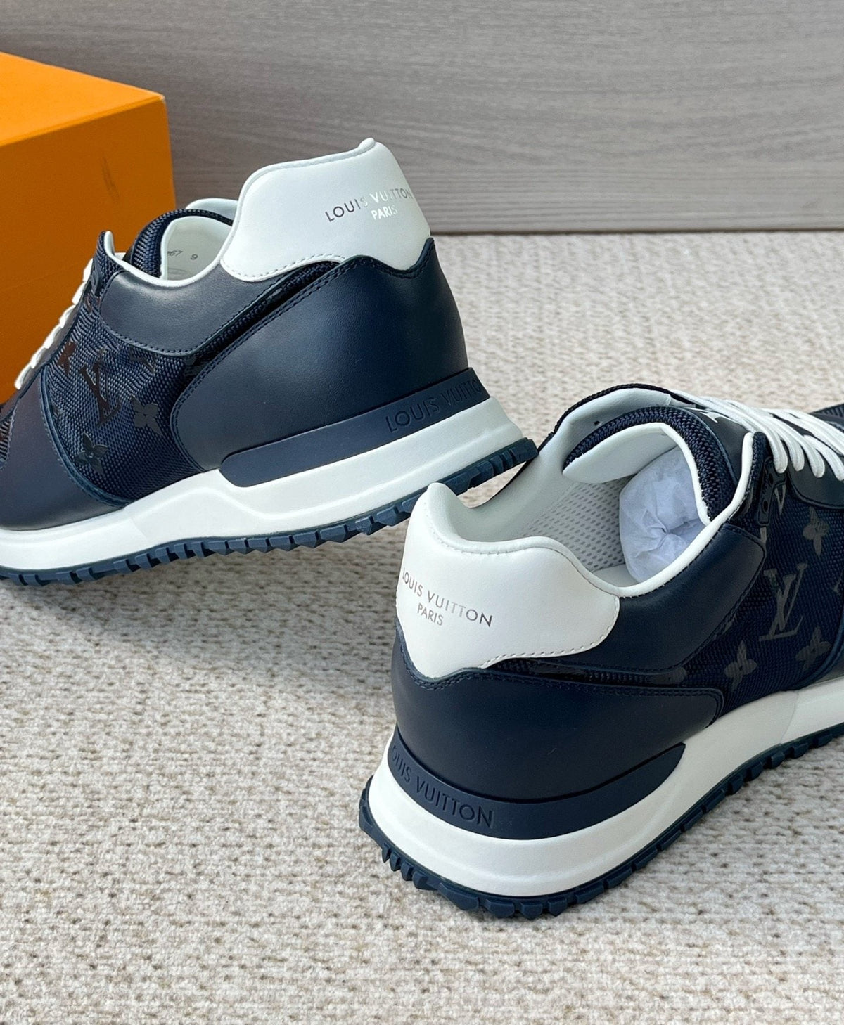 Louis Vuitton Monogram Panel Low-Top Sneakers — detail
