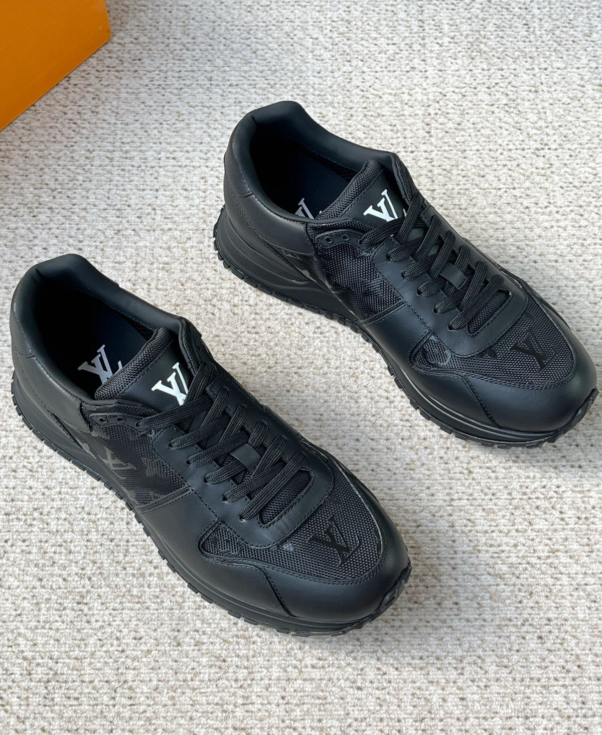 Louis Vuitton Monogram Panel Low-Top Sneakers — front