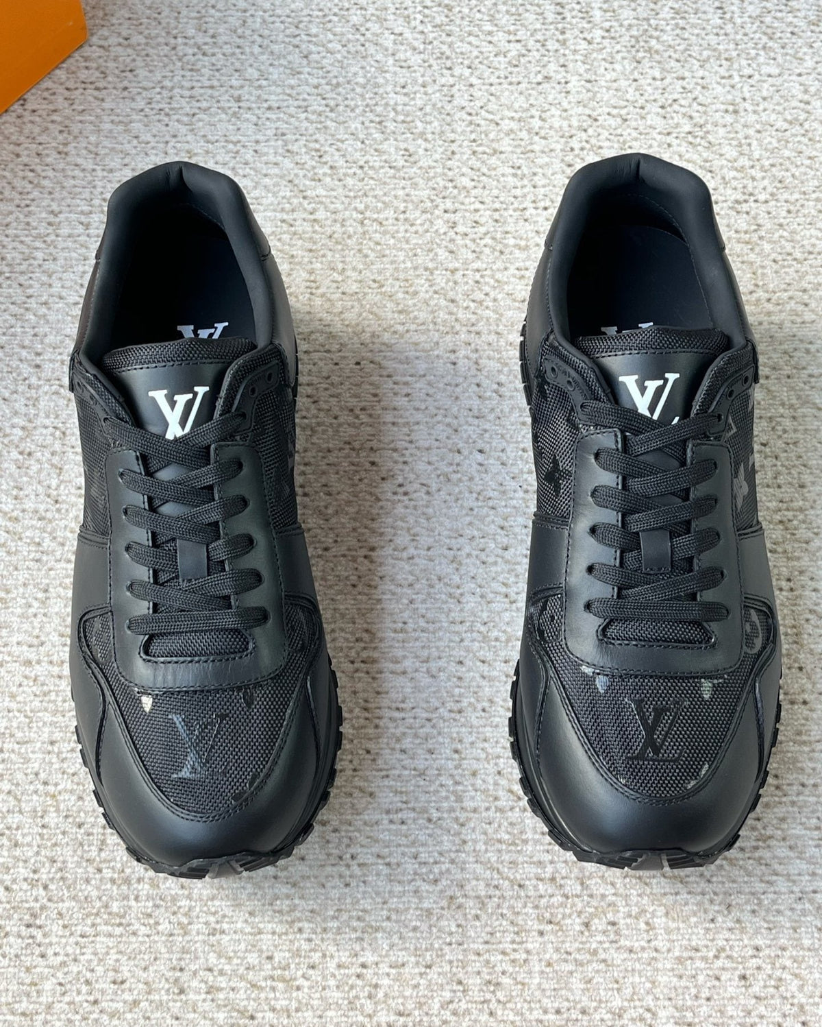 Louis Vuitton Monogram Panel Low-Top Sneakers — front