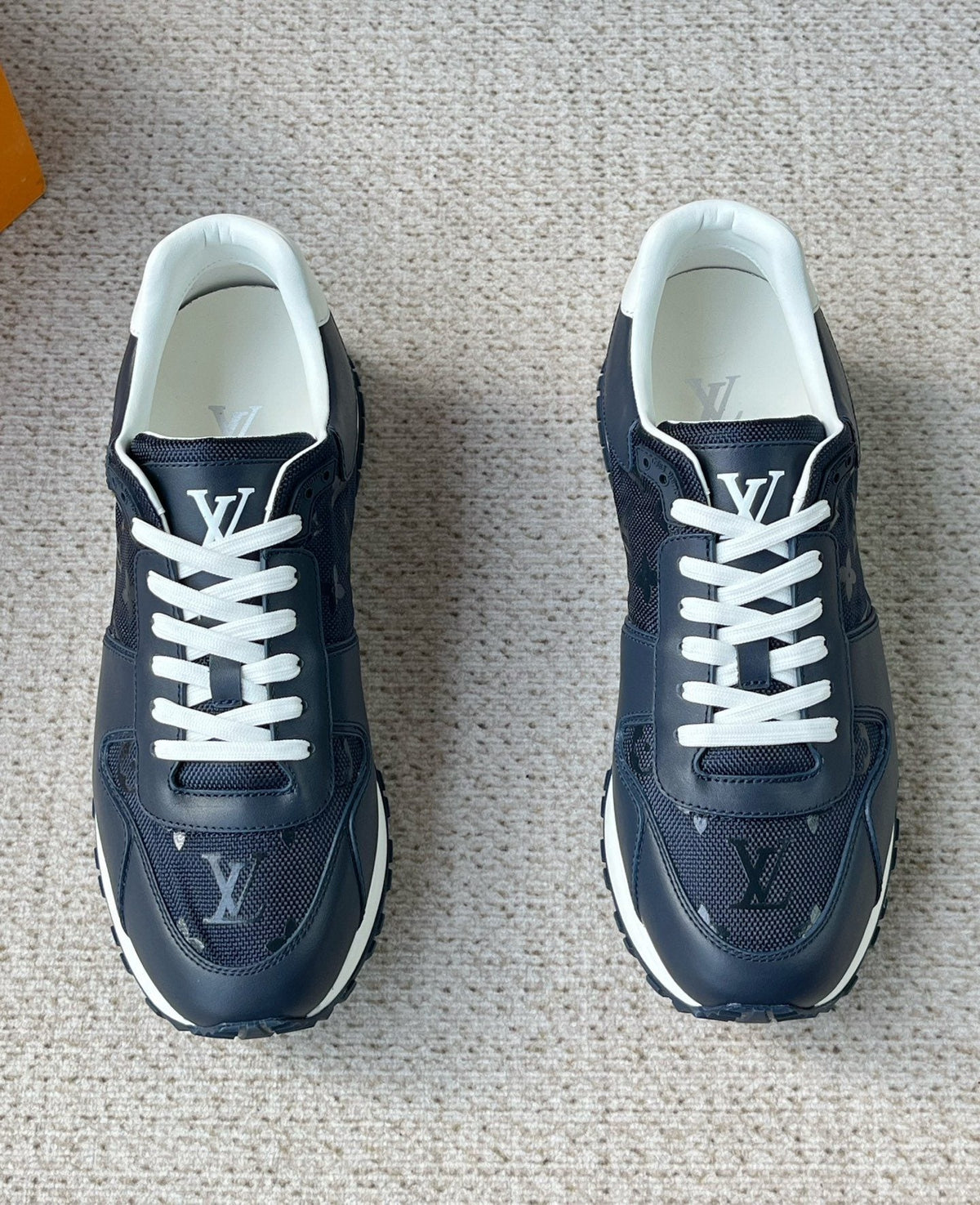 Louis Vuitton Monogram Panel Low-Top Sneakers — front