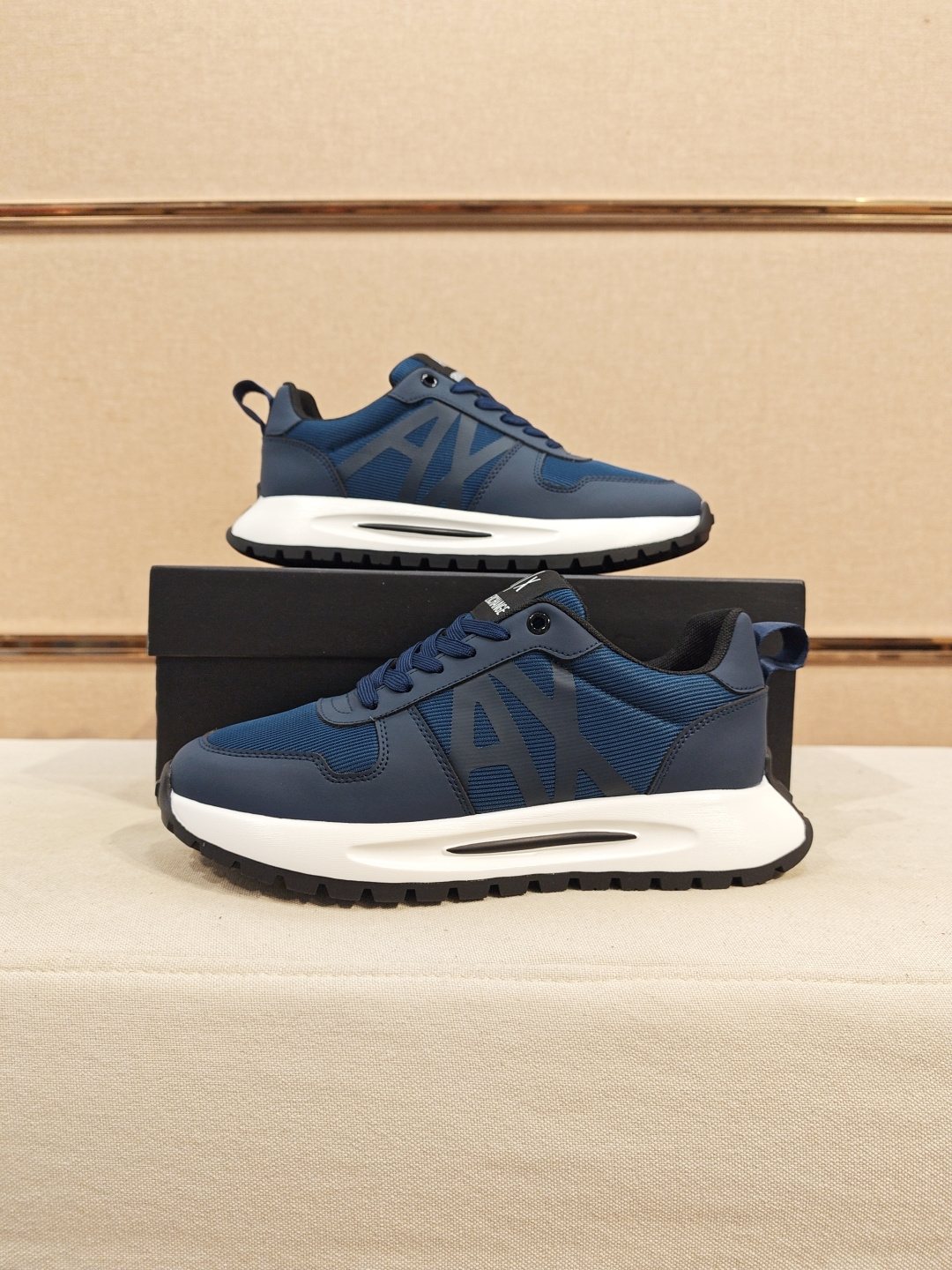 Armani A|X Graphic Lace-Up Sneakers — side