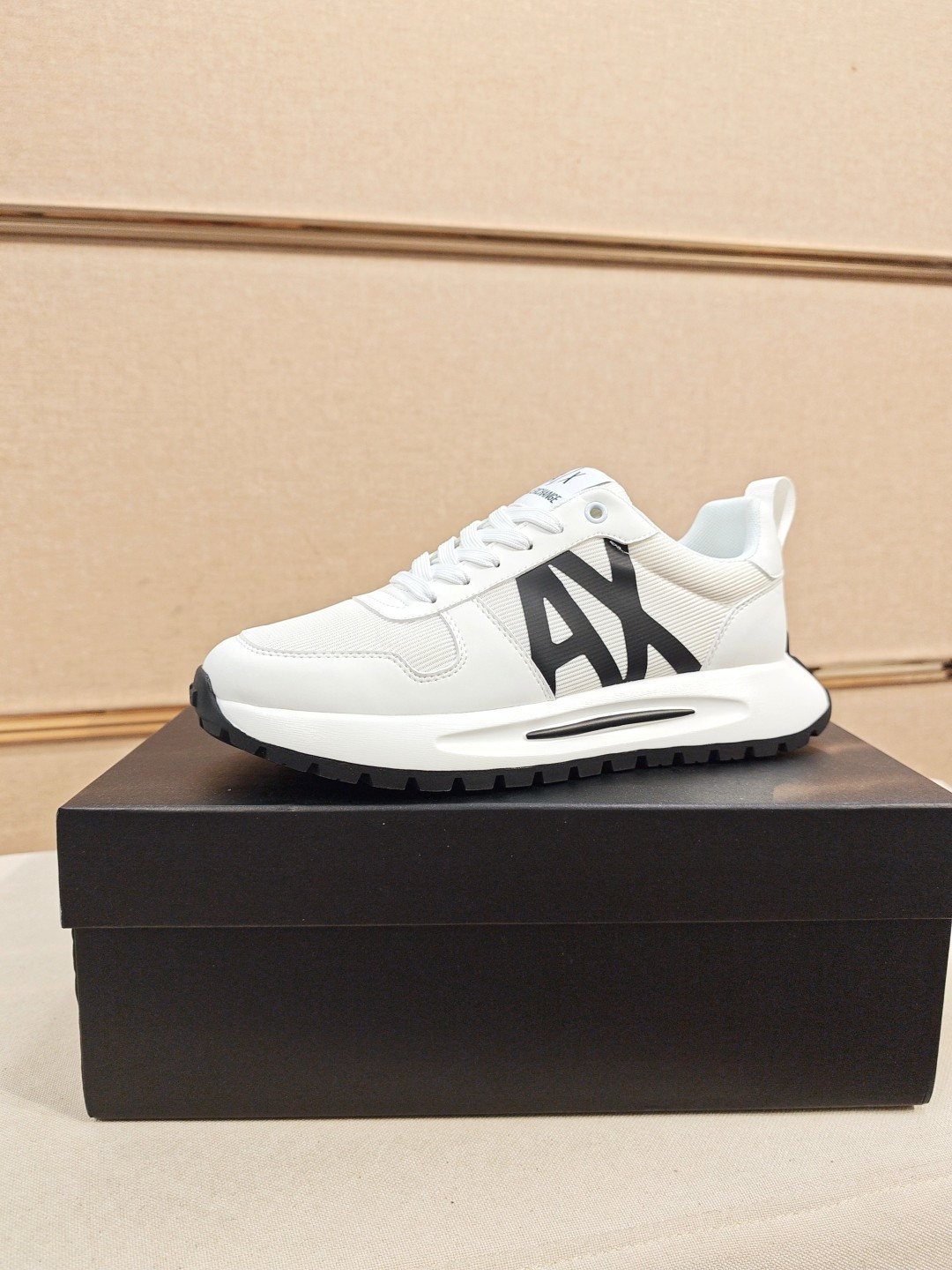 Armani A|X Graphic Lace-Up Sneakers — front