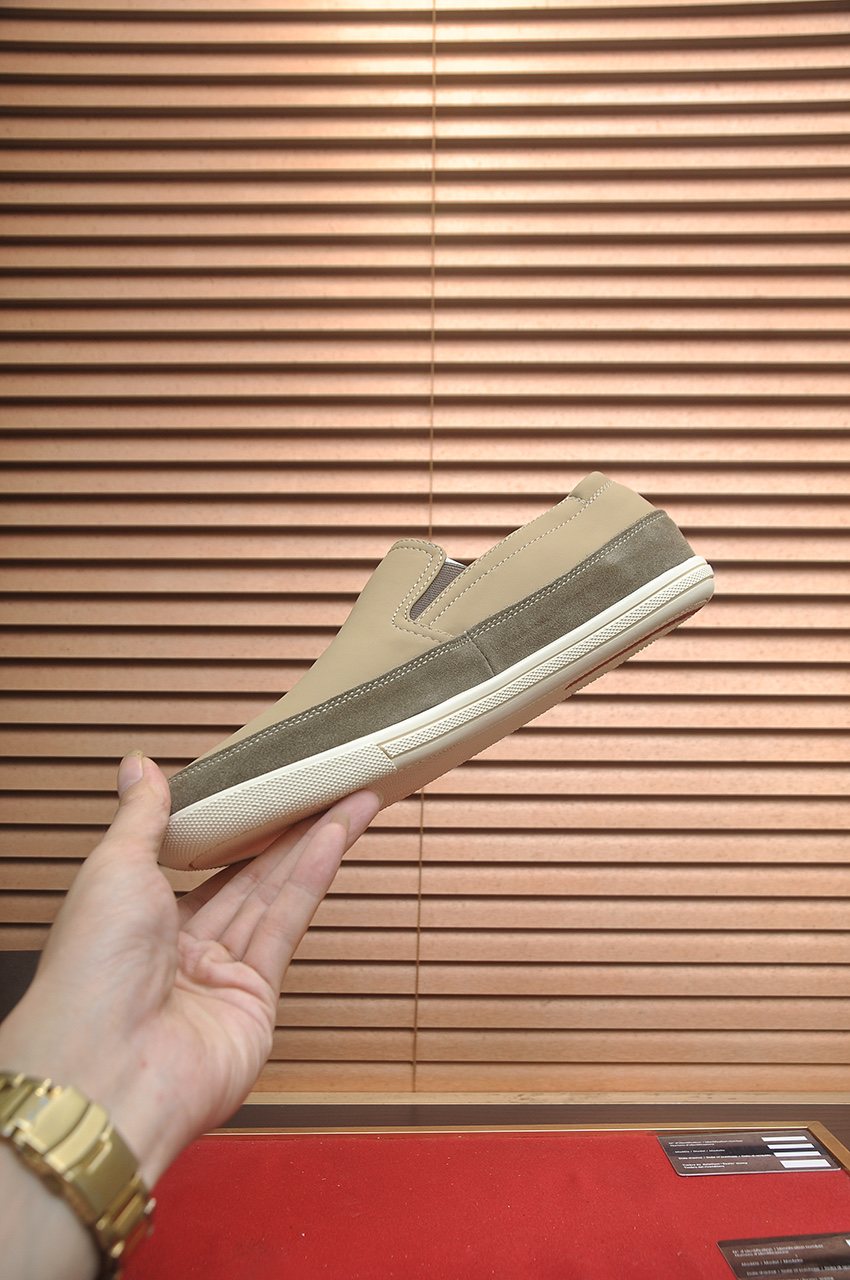 Prada Men’s Smooth Slip-On Shoes — model
