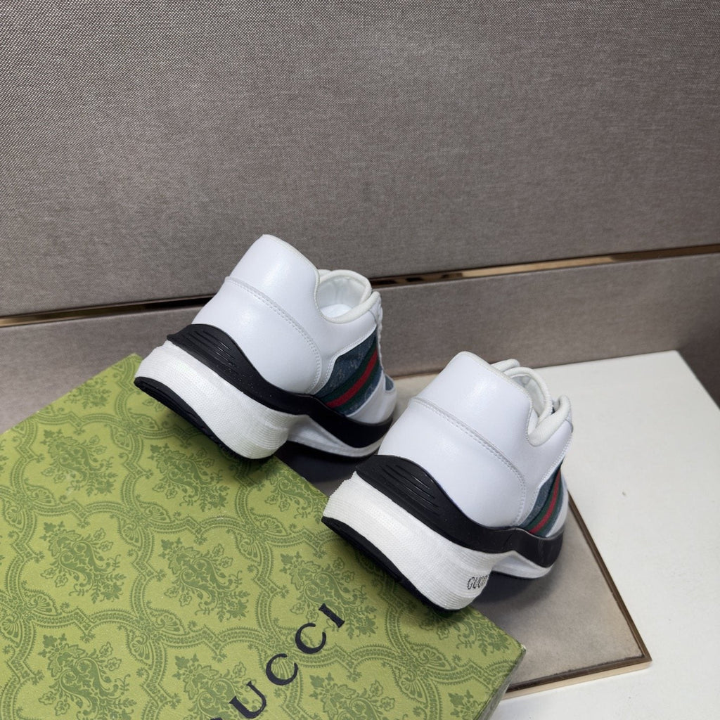 Gucci Web Stripe Low-Top Sneakers — back