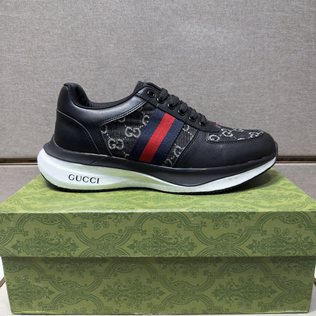 Gucci Web Stripe Low-Top Sneakers — side
