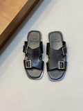 Berluti Double-Buckle Slide Sandals — hero