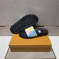 Louis Vuitton Pastel Multicolor Strap Slide Sandals — hero