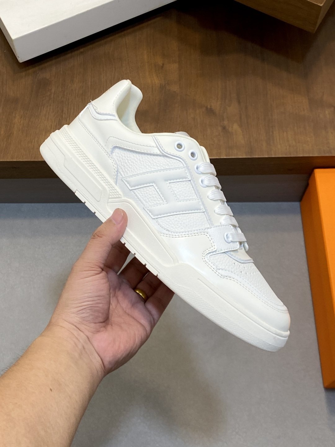 Hermès H-Panel Low-Top Sneakers — model