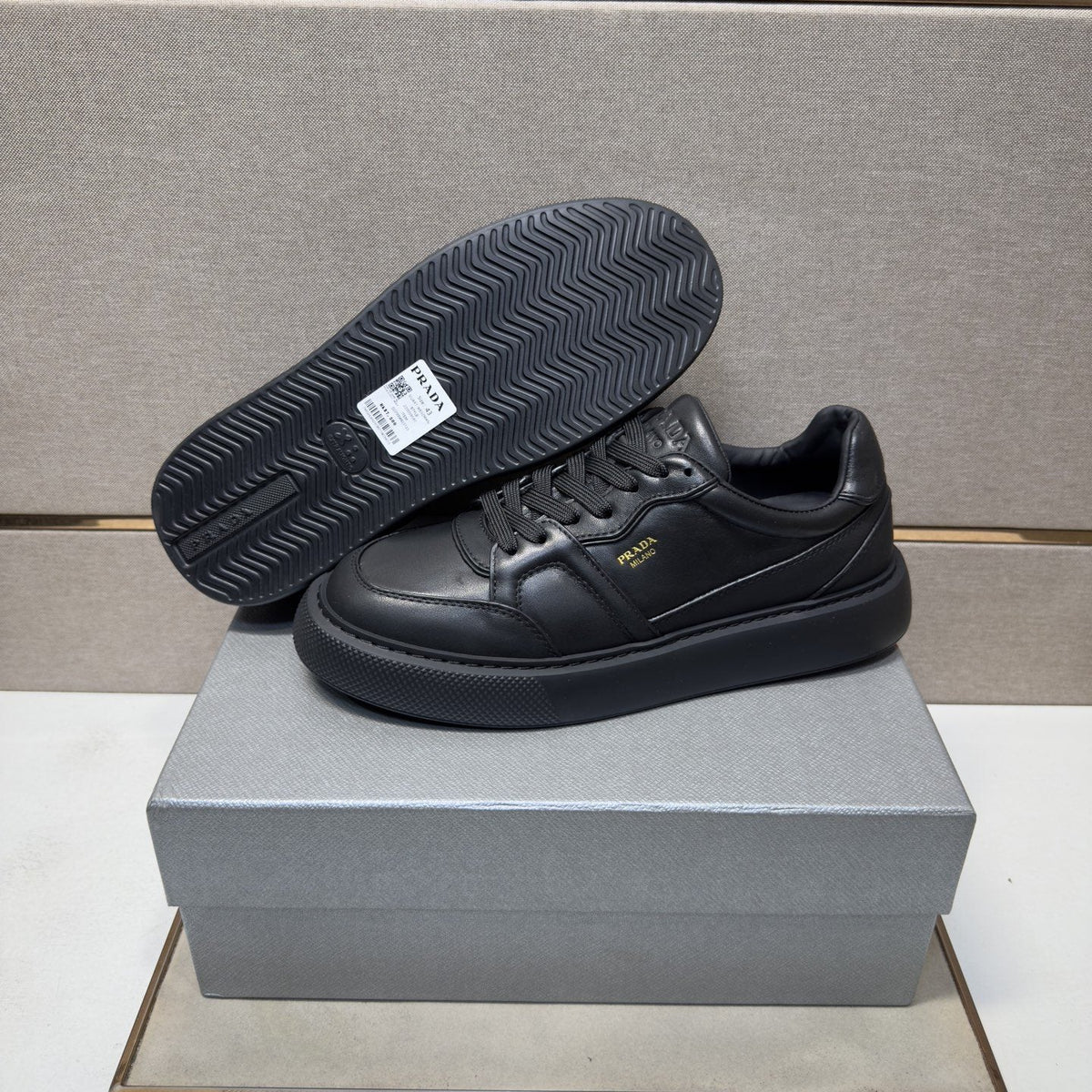 Prada Men's Paneled Low-Top Sneakers — side