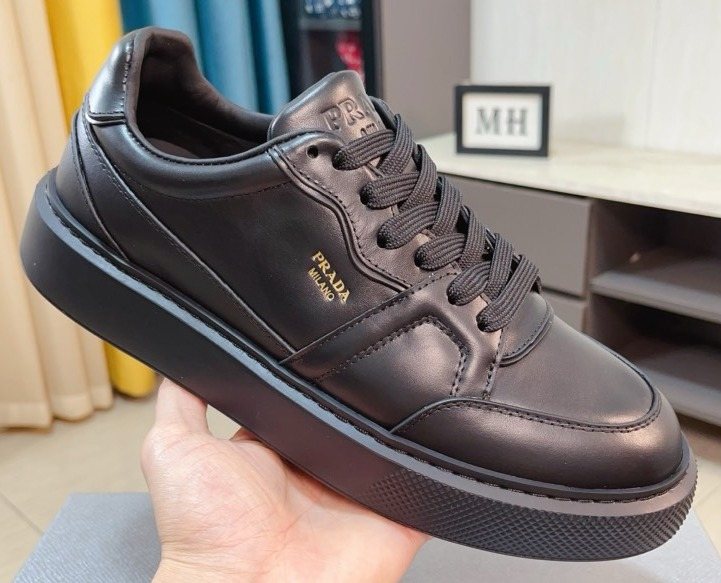 Prada Paneled Low-Top Sneakers — front