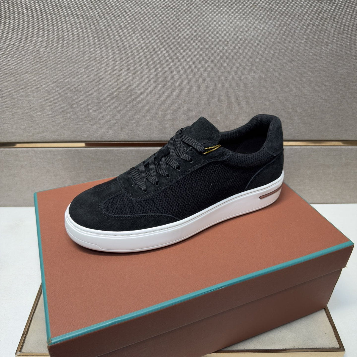 Men's Paneled Low-Top Sneakers — front