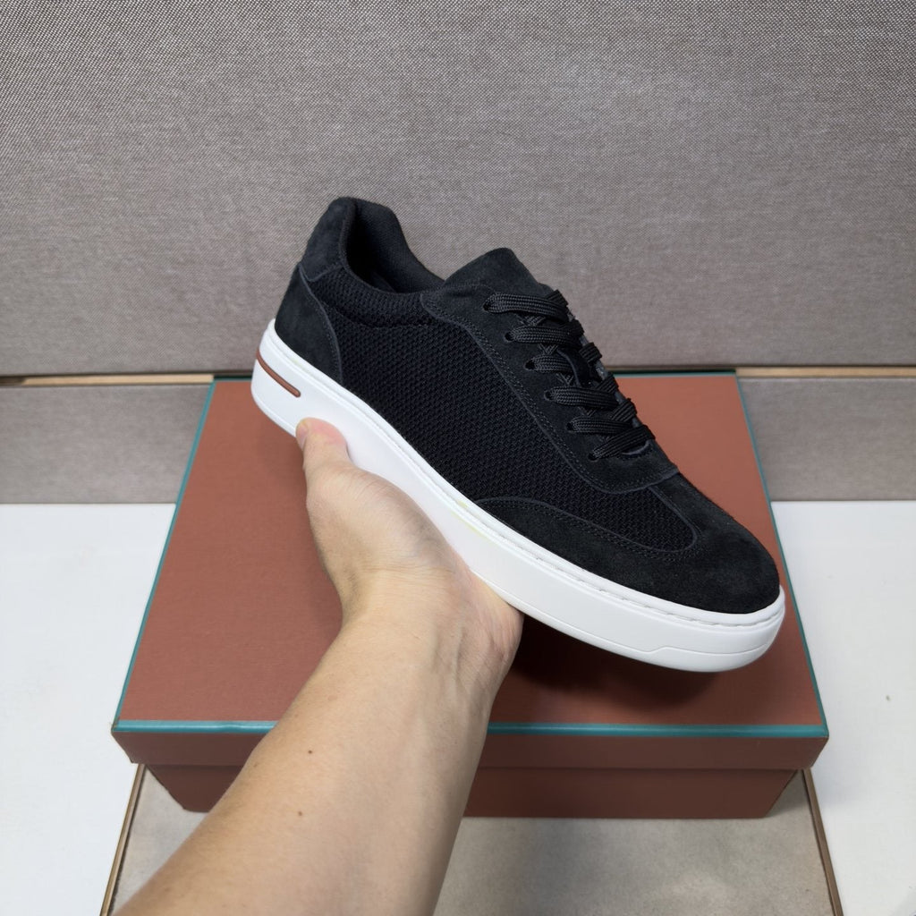 Men's Paneled Low-Top Sneakers — model