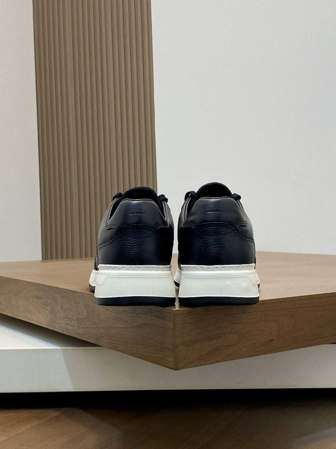 ZILLI Stitched Leather Sneakers — back