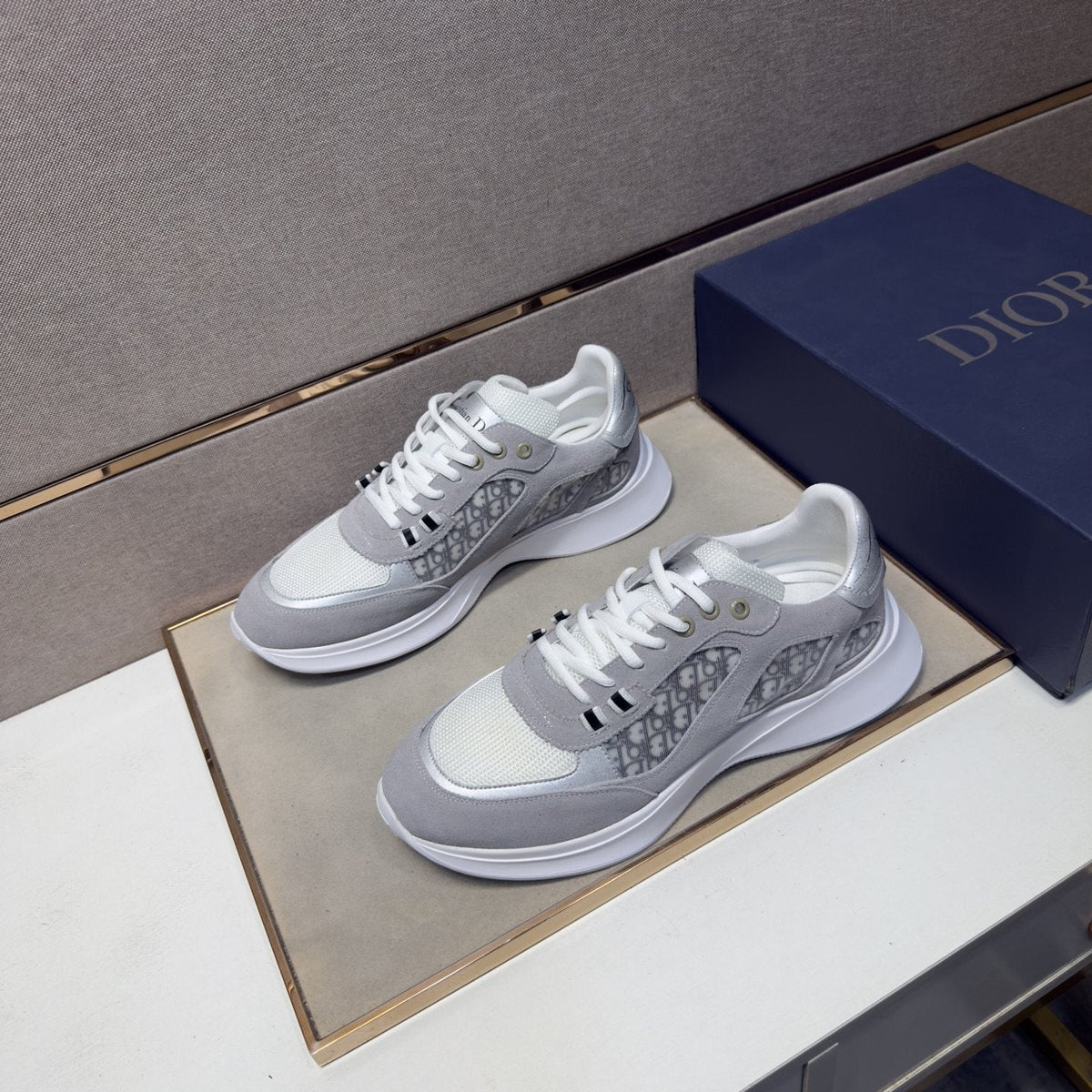 Dior Paneled Low-Top Sneakers — front