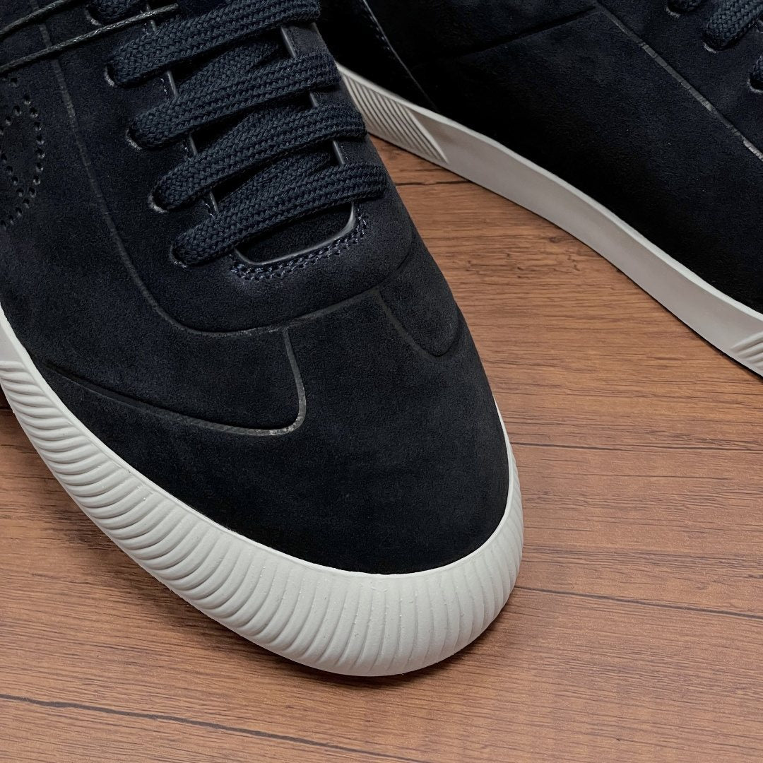 Giorgio Armani Perforated Low-Top Sneakers — detail