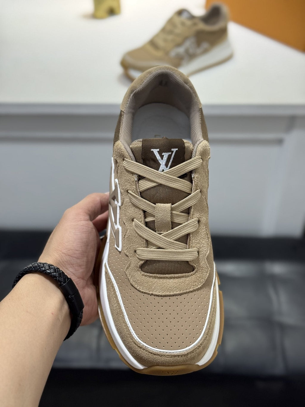 Louis Vuitton LV Panel Low-Top Sneakers — detail