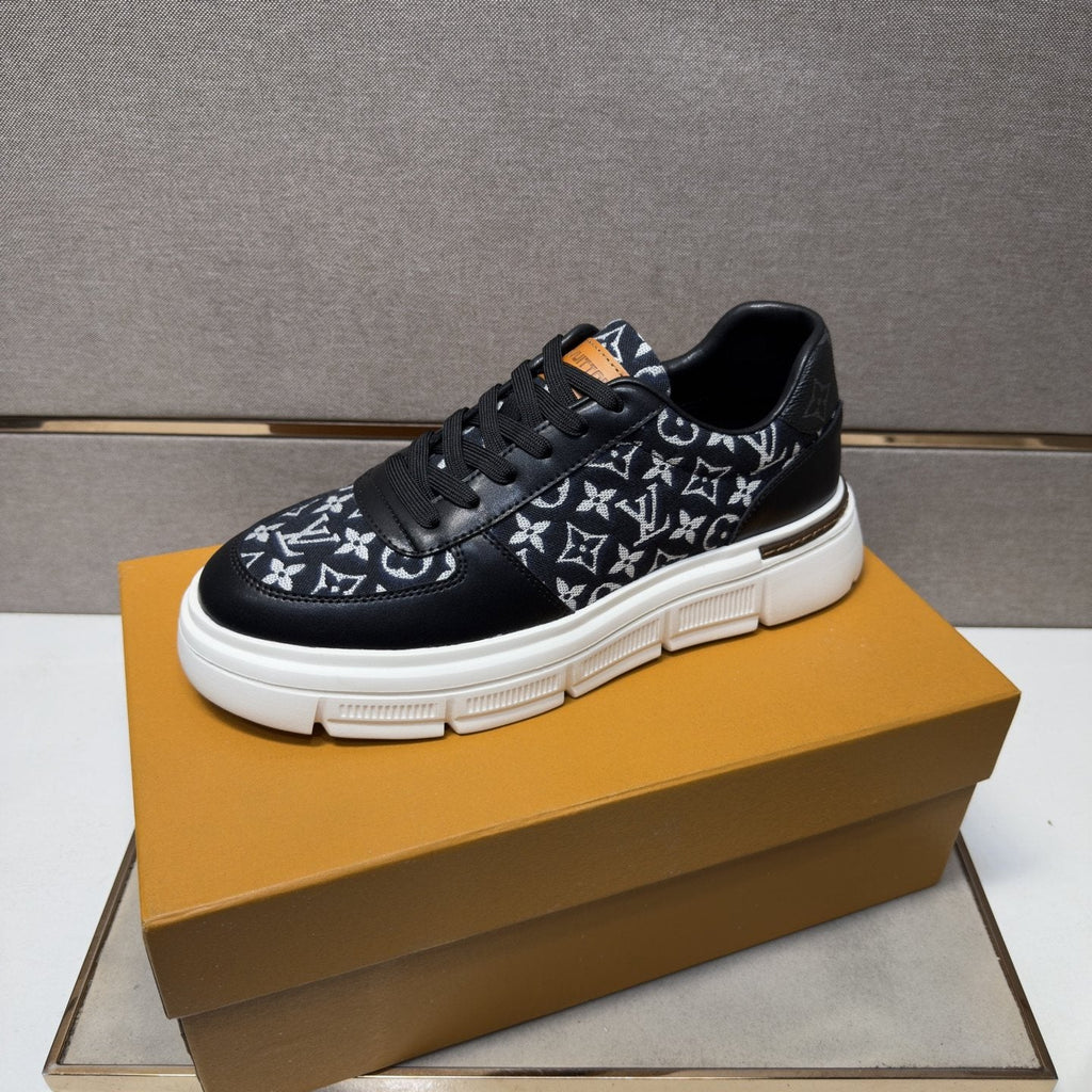 Louis Vuitton Monogram Panel Low-Top Sneakers — side