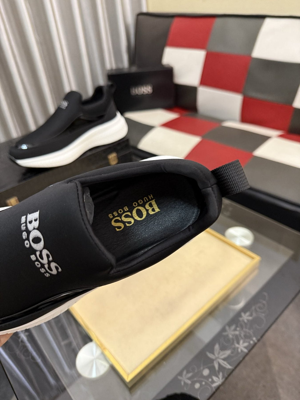 Hugo Boss Thick-Sole Slip-On Sneakers — detail