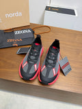Black Contrast Lace-Up Athletic Shoes — hero