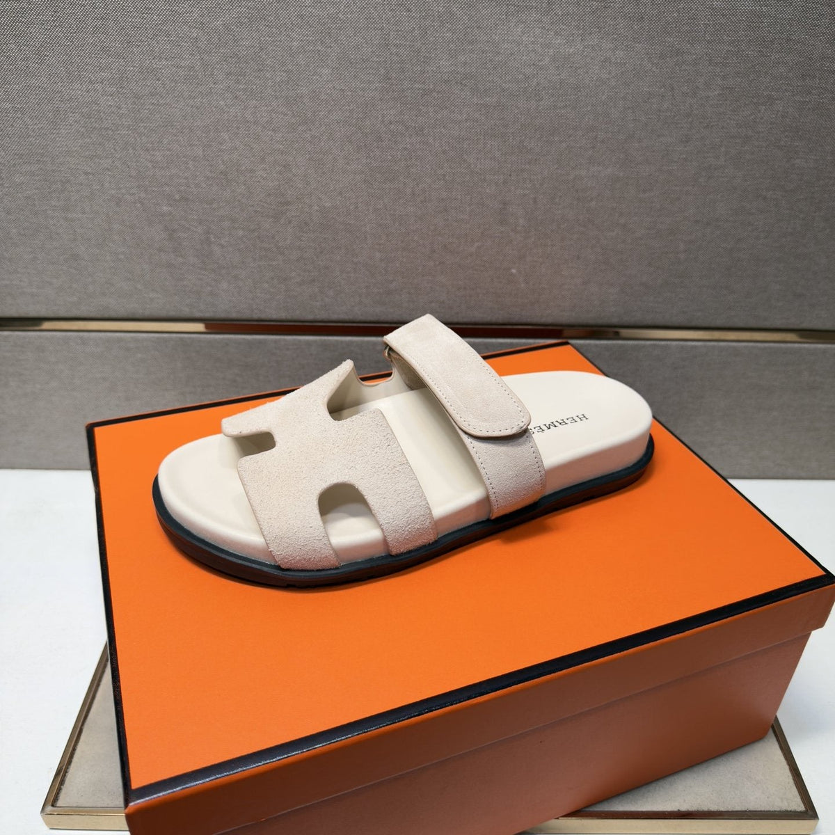 Hermès Cutout Slide Sandals — front