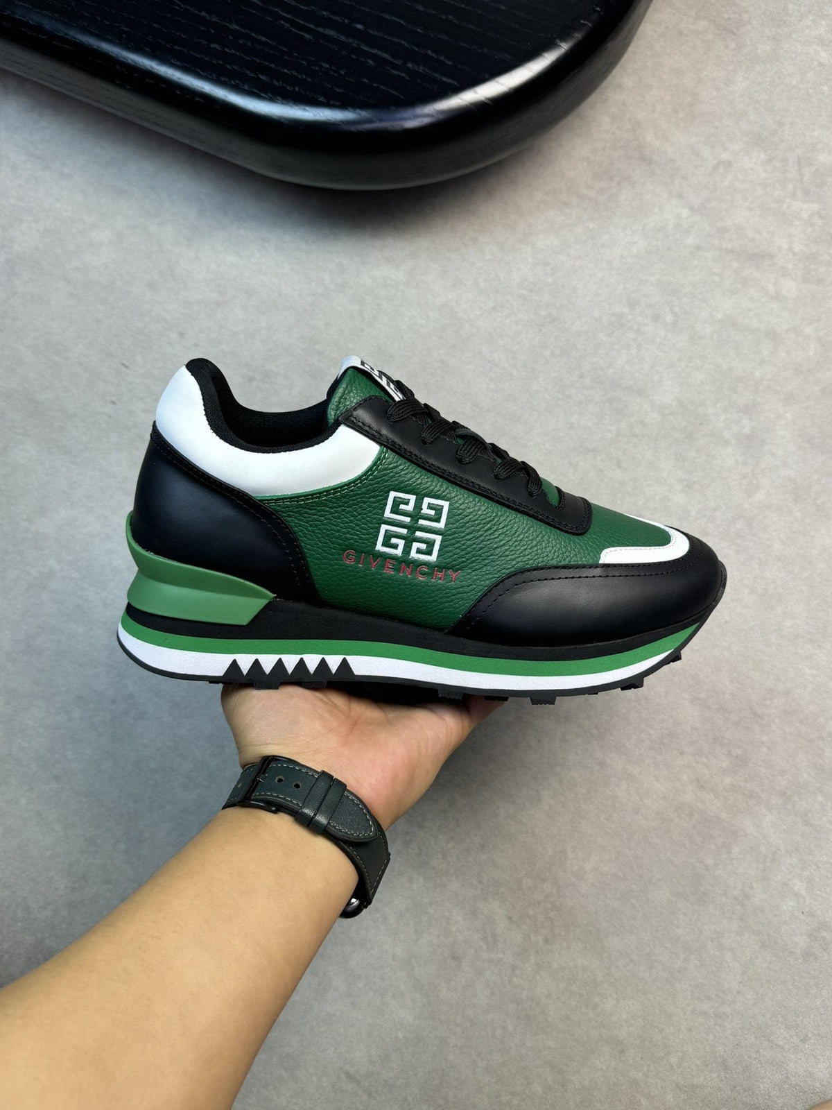 Givenchy Paneled Low-Top Sneakers — side