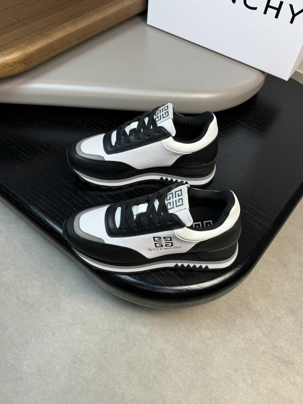 Givenchy Paneled Low-Top Sneakers — front