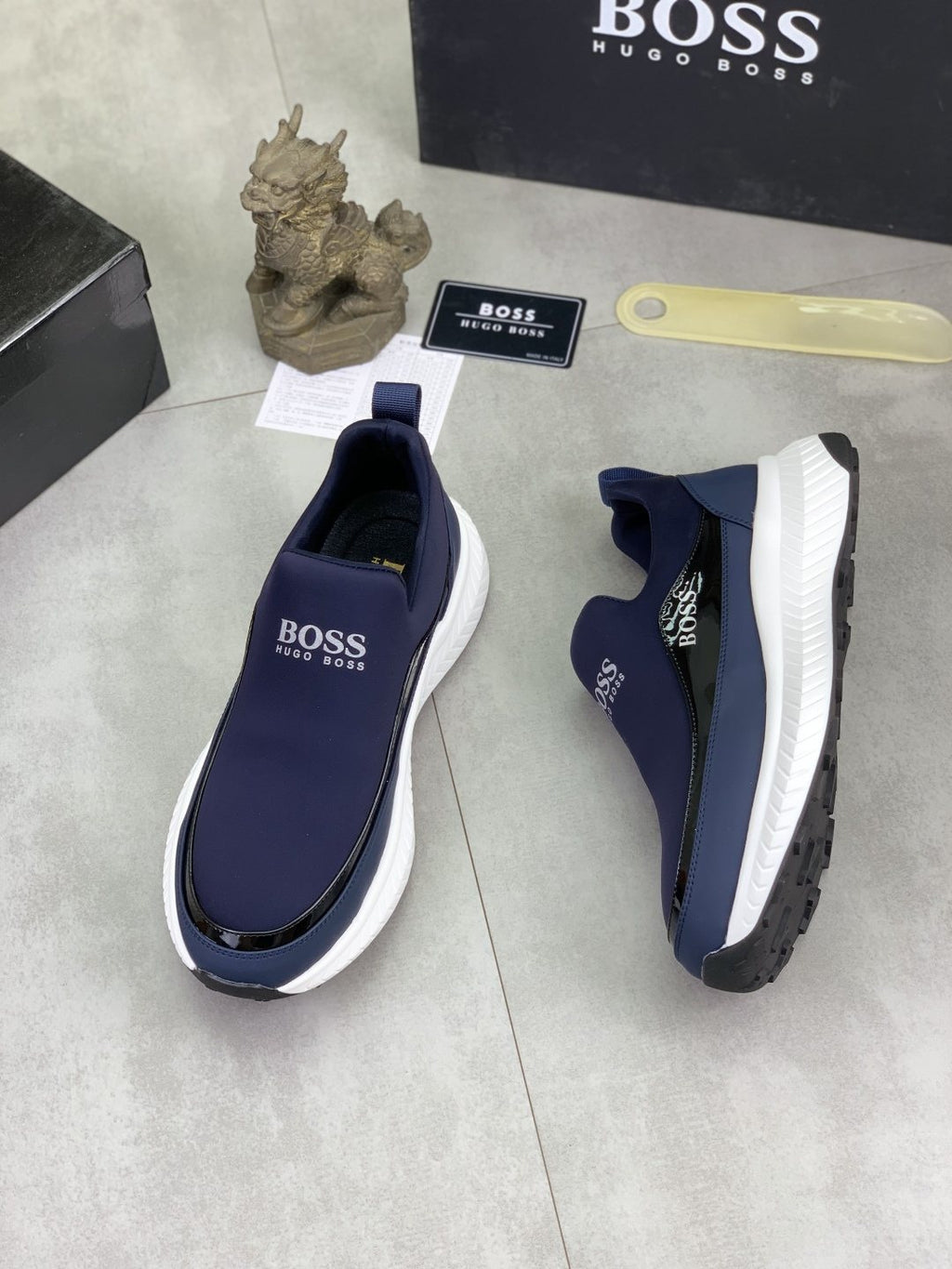 BOSS Low-Top Slip-On Sneakers — front