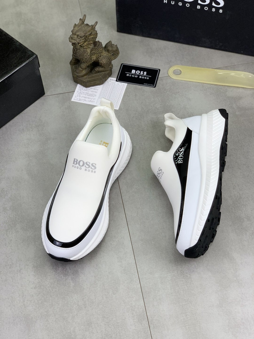 BOSS Low-Top Slip-On Sneakers — front