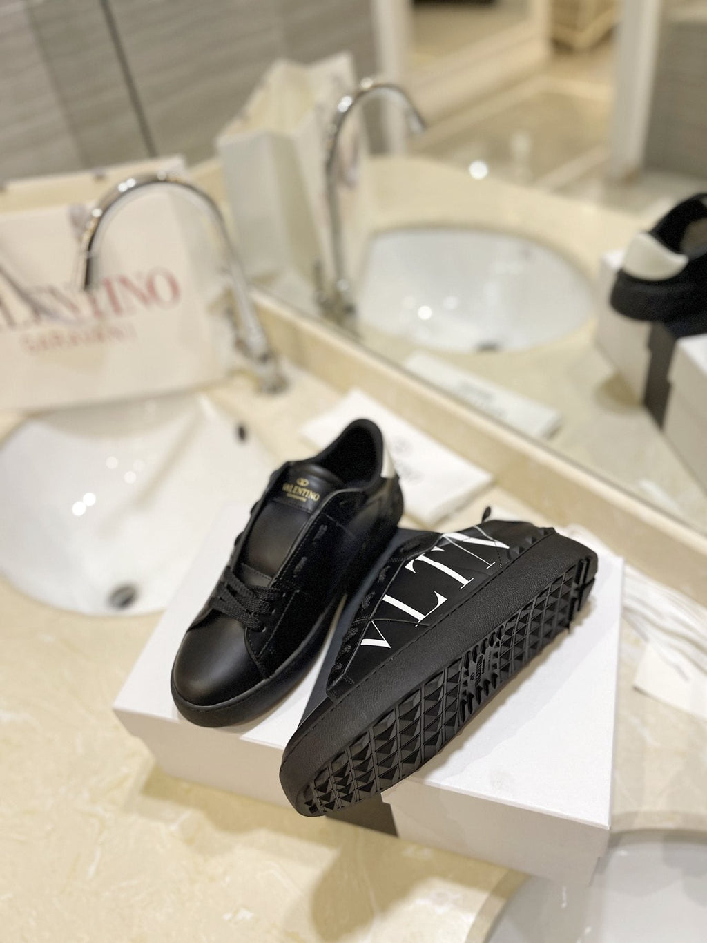 Valentino VLTN Stud Low-Top Sneakers — side