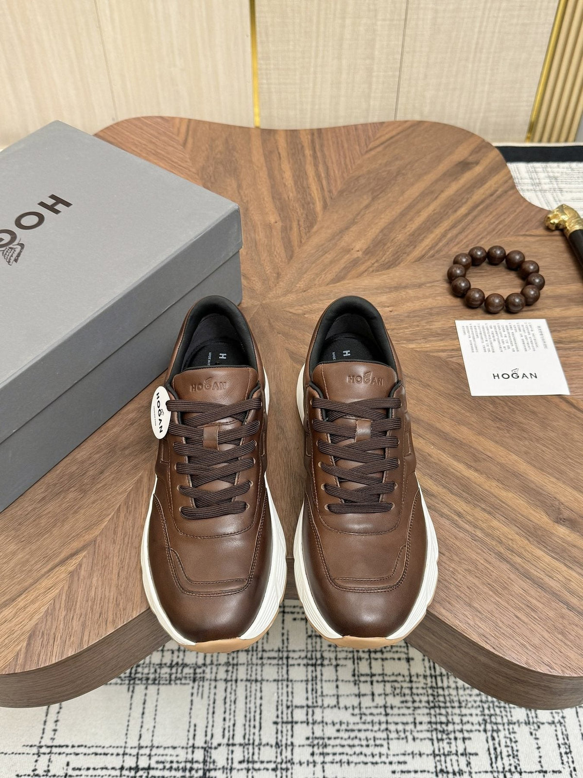 HOGAN H-Stripes Platform Sneakers — front