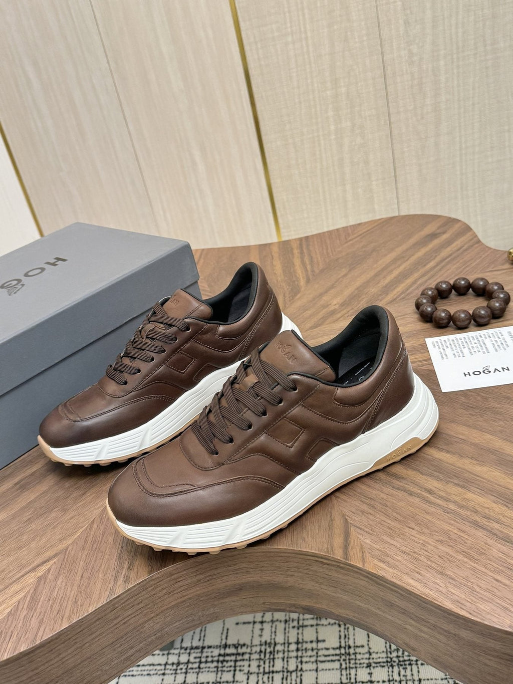 HOGAN H-Stripes Platform Sneakers — front