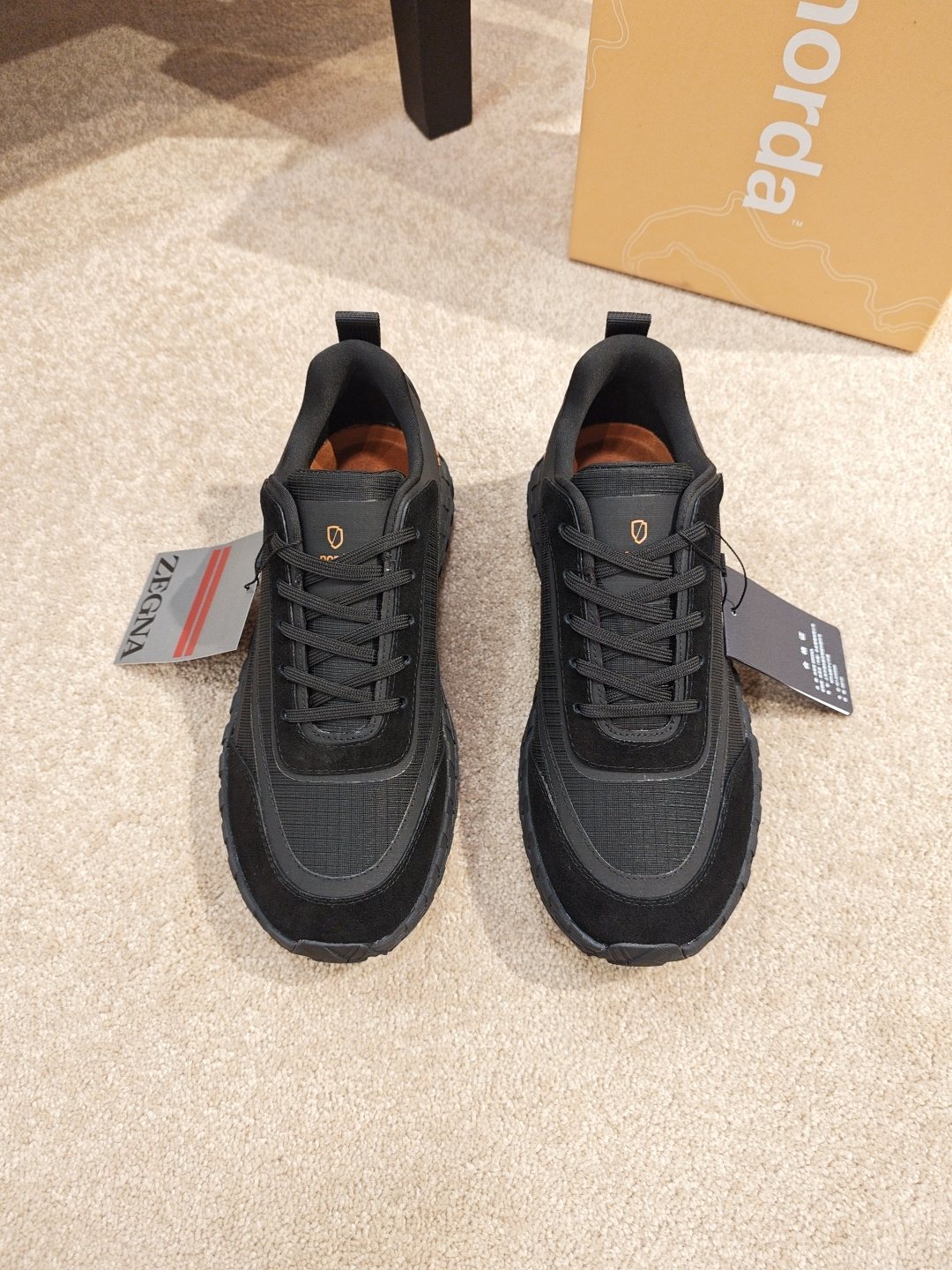 ZEGNA Paneled Low-Top Sneakers — front
