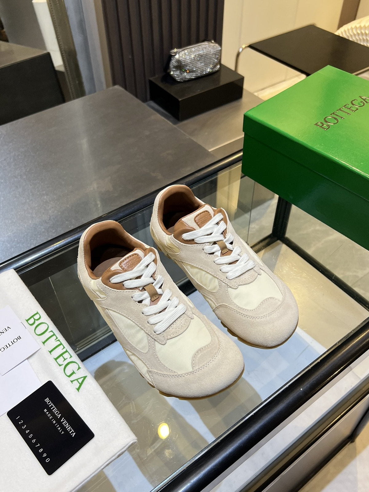 Bottega Veneta Suede Low-Top Sneakers — hero